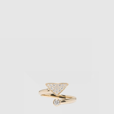 프라다 여성 이터널 골드 콘트레리 반지 - Prada Womens Eternal Gold Contreri Ring - acc8374x