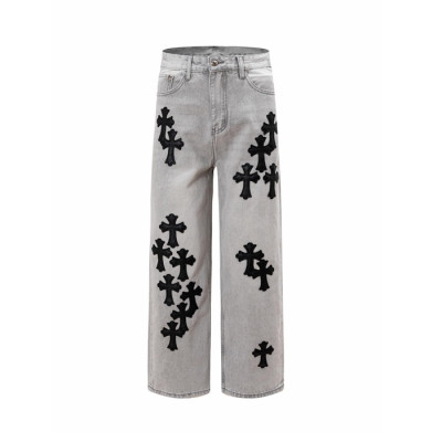 크롬하츠 남성 트렌디 청바지 - Chrom Hearts Mens Trendy Jeans - chc16198x