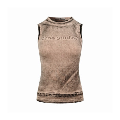 아크네 스튜디오 여성 크루넥 나시 - Acne Studio Womens Round Sleeveless Top - anc16230x