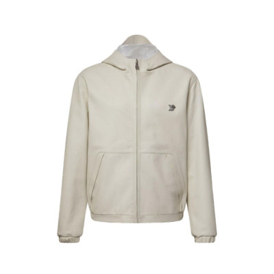 루이비통 남성 양면 가죽 후드 블루종 - Louis vuitton Mens Reversible Leather Hooded Blouson - lvc16596x