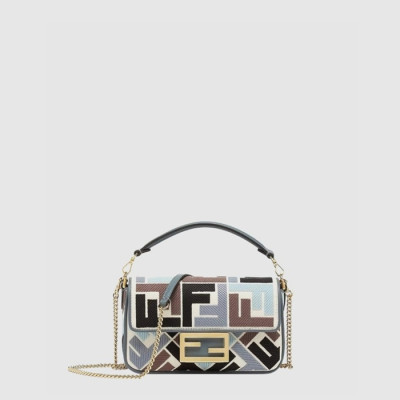 펜디 여성 FF 바게트 미니 백 - Fendi Womens FF Baguette Mini Bag - feb17058x
