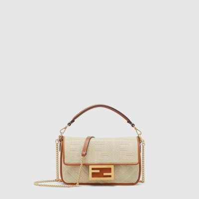 펜디 여성 FF 바게트 미니 백 - Fendi Womens FF Baguette Mini Bag - feb17061x