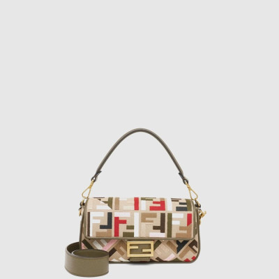 펜디 여성 FF 바게트 백 - Fendi Womens FF Baguette Bag - feb17084x