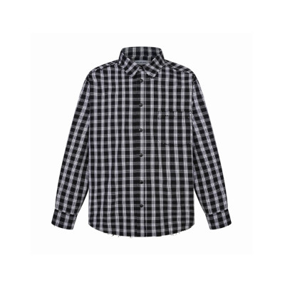 발렌시아가 남성 체크 셔츠 - Balenciaga Mens Flanner Shirts - bac16697x