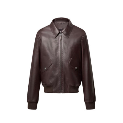 루이비통 남성 가죽 블루종 - Louis vuitton Mens Leather Blouson - lvc16730x