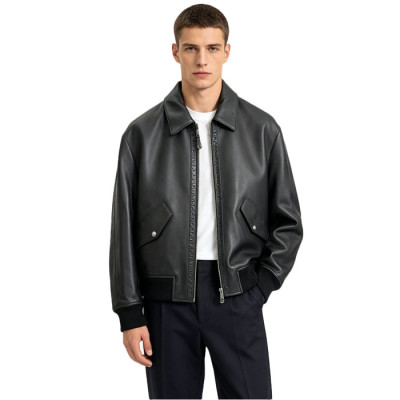 루이비통 남성 가죽 블루종 - Louis vuitton Mens Leather Blouson - lvc16731x