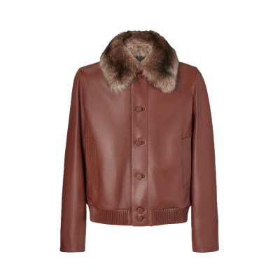 펜디 남성 가죽 자켓 - Fendi Mens Leather Jacket - fec16741x