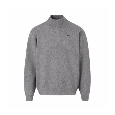 미우미우 남성 지퍼 니트웨어 - Miumiu Mens Zipper Knitwear - mic16750x