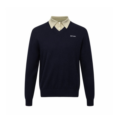미우미우 여성 폴로 스웨터 - Miumiu Womens Polo Sweater - mic16761x
