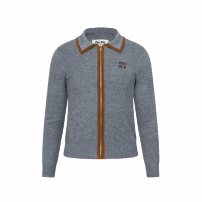 미우미우 여성 폴로 가디건 - Miumiu Womens Polo Cardigan - mic16763x
