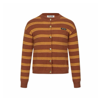 미우미우 여성 라운드 가디건 - Miumiu Womens Round Cardigan - mic16764x