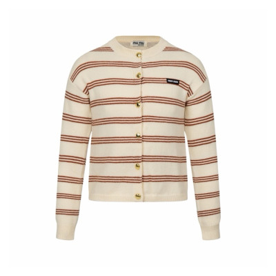 미우미우 여성 라운드 가디건 - Miumiu Womens Round Cardigan - mic16765x