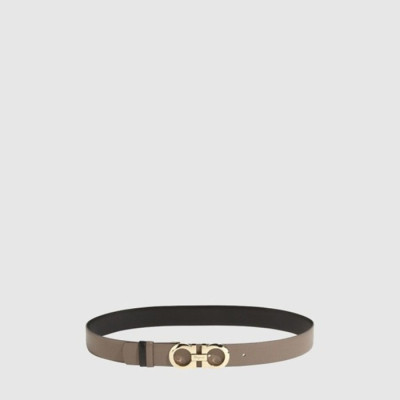 살바토레 페라가모 여성 간치니 양면 벨트 - Ferragamo Womens Gancini Reversible Belt - bel673x