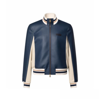 루이비통 남성 가죽 블루종 - Louis vuitton Mens Leather Blouson - lvc16773x