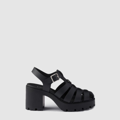 프라다 여성 러버 플랫폼 샌들 - Prada Womens Rubber Platform Sandal - prs14668x