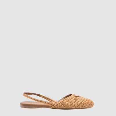프라다 여성 크로셰 슬링백 발레리나 - Prada Womens Crochet Slingback Ballerina - prs14670x
