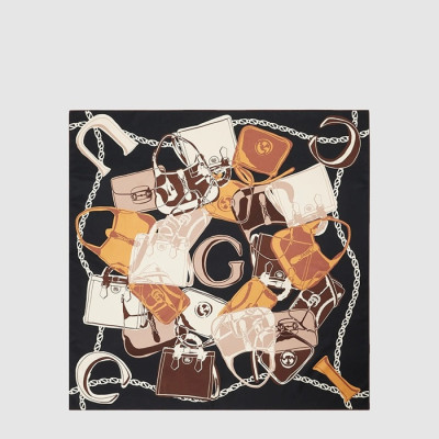 구찌 여성 프린트 트윌 스카프 - Gucci Womens Printed Twill Scarf - acc8970x