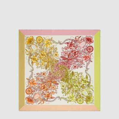 구찌 여성 플로라 프린트 까레 - Gucci Womens Flora Print Carré - acc8985x