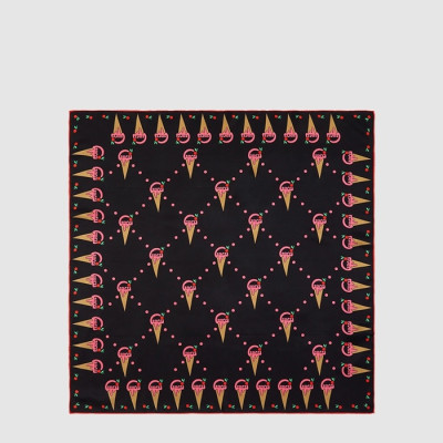 구찌 여성 아이스크림 프린트 스카프 - Gucci Womens Ice Cream Print Scarf - acc8993x