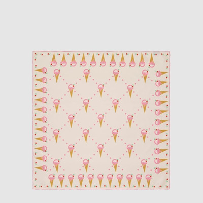 구찌 여성 아이스크림 프린트 스카프 - Gucci Womens Ice Cream Print Scarf - acc8994x