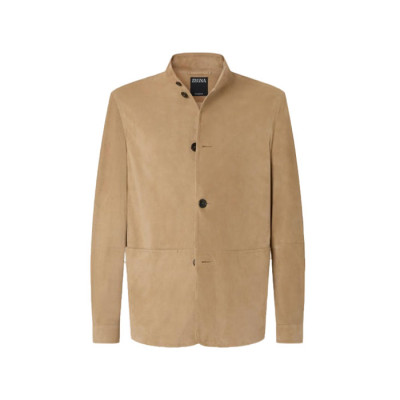 에르메네질도 제냐 남성 가죽 재킷 - Ermenegildo Zegna Mens Leather Jacket - zec16847x