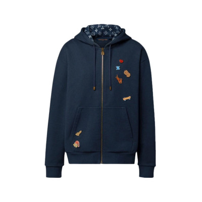루이비통 남성 집업 후드티 - Louis vuitton Mens Zip-up Hooded - lvc16862x