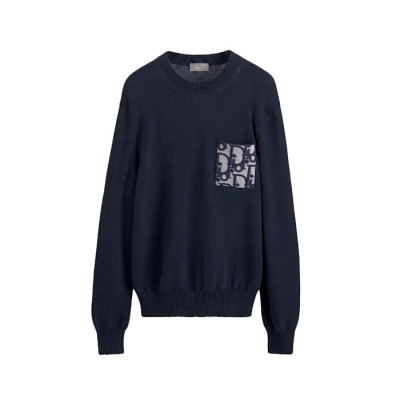 디올 남성 라운드 니트 - Dior Mens Round Sweater - dic16885x