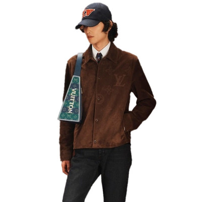 루이비통 남성 가죽 자켓 - Louis vuitton Mens Leather Jacket - lvc16899x
