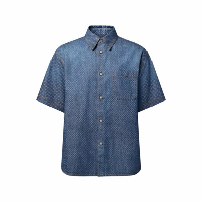 루이비통 남성 반팔 셔츠 - Louis vuitton Mens Short Sleeved Shirt - lvc16901x