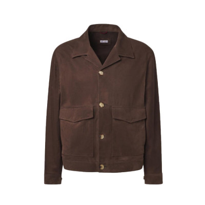브루넬로쿠치넬리 남성 가죽 자켓 - Brunello Cucinelli Mens Polo Jacket - brc16916x