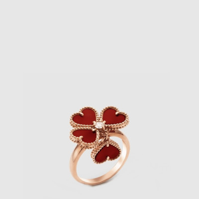 반클리프 아펠 여성 스위트 알함브라 에퓌야쥐 링 - Van Cleef & Arpels Womens Sweet Alhambra Epuyage Ring - acc9087x