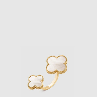 반클리프 아펠 여성 매직 알함브라 비트윈 더 핑거 링 - Van Cleef & Arpels Womens Magic Alhambra Between the Finger Ring - acc9097x