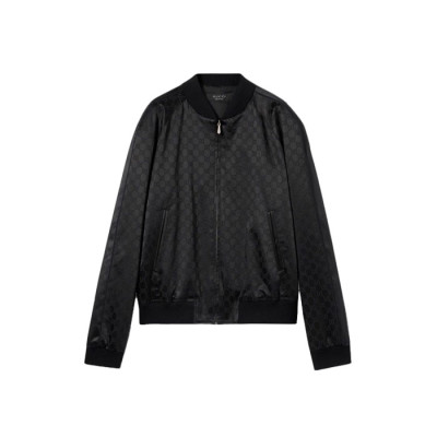 구찌 남성 트윌 지퍼 재킷 - Gucci Mens Twill Zip Jacket - guc16987x