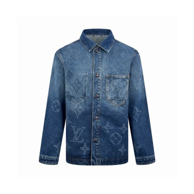 루이비통 남성 데님 자켓 - Louis vuitton Mens Denim Jacket - lvc16996x