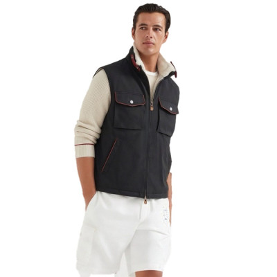 브루넬로쿠치넬리 남성 다운 베스트 - Brunello Cucinelli Mens Down Vest - brc17053x