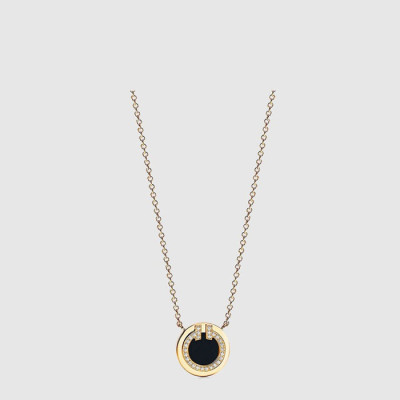 티파니 여성 다이아몬드 터쿼이즈 써클 펜던트 네크리스 - Tiffany & Co Womens Diamond Turquoise Circle Pendant Necklace - acc9308x