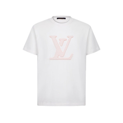 루이비통 남성 라운드 티셔츠 - Louis vuitton Mens Round Tshirt - lvc17112x