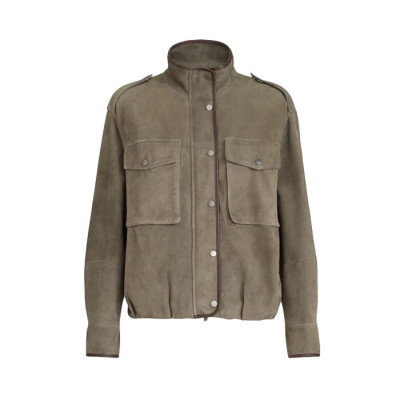 브루넬로쿠치넬리 여성 가죽 자켓 - Brunello Cucinelli Womens Leather Jacket - brc17424x