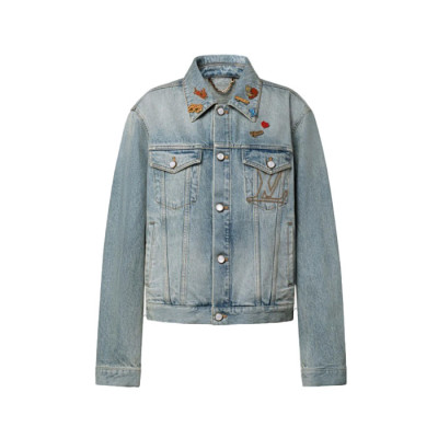 루이비통 남성 데님 자켓 - Louis vuitton Mens Denim Jacket - lvc17462x
