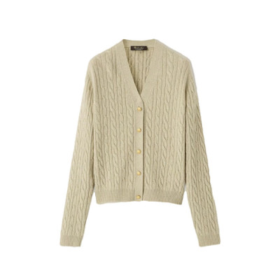 로로피아나 여성 브이넥 가디건 - Loro Piana Womens V-neck Cardigan - lpc17464x