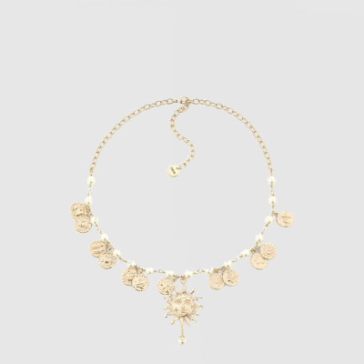 디올 여성 골드 네크리스 - Dior Womens Gold Necklace - acc9771x