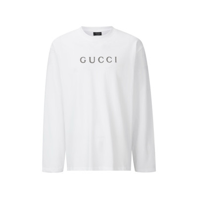 구찌 남성 라운드 긴팔티 - Gucci Mens Round Tshirt - guc17533x