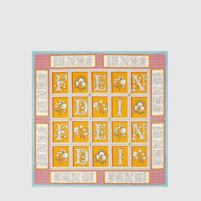 펜디 여성 플로럴 스카프 - Fendi Womens Floral Scarf - acc10072x