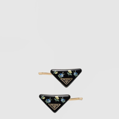 프라다 여성 플렉시글라스 메탈 헤어 바렛 - Prada Womens Plexiglass Metal Hair Barrett - acc10249x