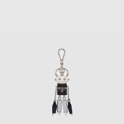 프라다 남/녀 로봇 사피아노 가죽 백 참 - Prada Unisex Robot Saffiano Leather Bag Charm - acc10256x