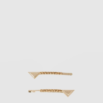 프라다 여성 브라스 헤어 클립 - Prada Womens Brass Hair Clip - acc10276x