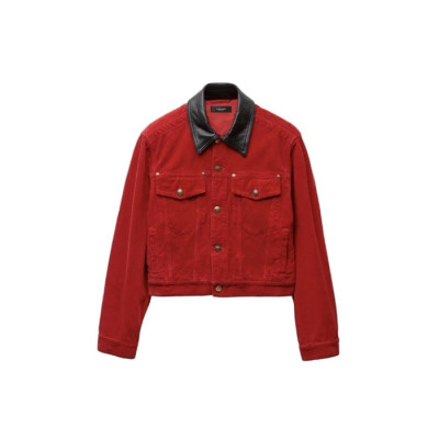 베르사체 여성 코듀로이 벨벳 재킷 - Versace Womens Corduroy Velvet Blouson - vec17721x