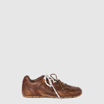 미우미우 x 뉴발란스 여성 530 SL 데코 가죽 스니커즈 - Miumiu x New Balance Womens 530 SL Deco Leather Sneaker - mis14742x