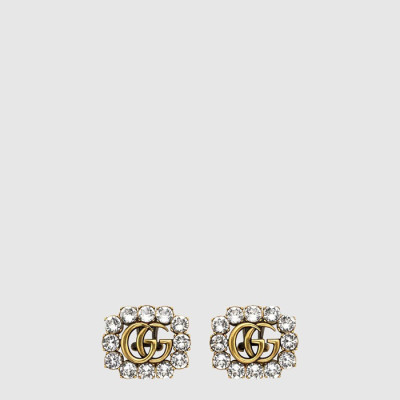 구찌 여성 크리스탈 더블 G 이어링 - Gucci Womens Crystal Double G Earring - acc10645x