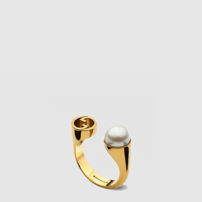구찌 여성 블론디 레진 펄 링 - Gucci Womens Blondie Resin Pearl Ring - acc10835x